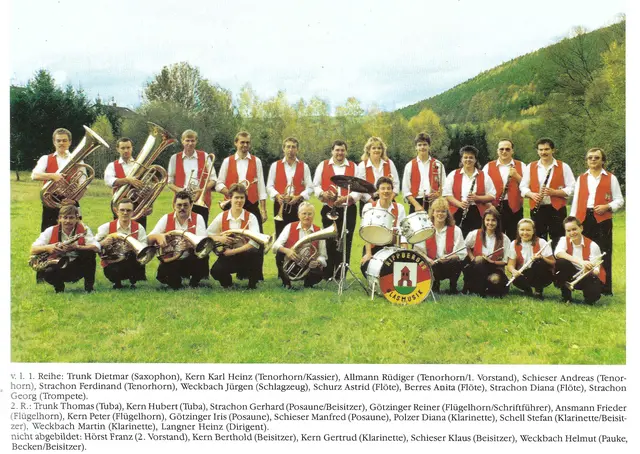 Gruppenfoto im Jahr 1989 | Foto: Rippberger Blasmusik e.V. 