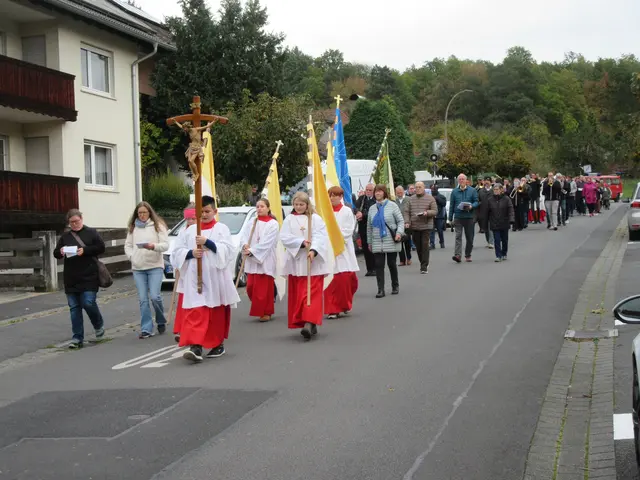 Prozession durch die Straße "am Ellbogen" | Foto: Friedrich Frank