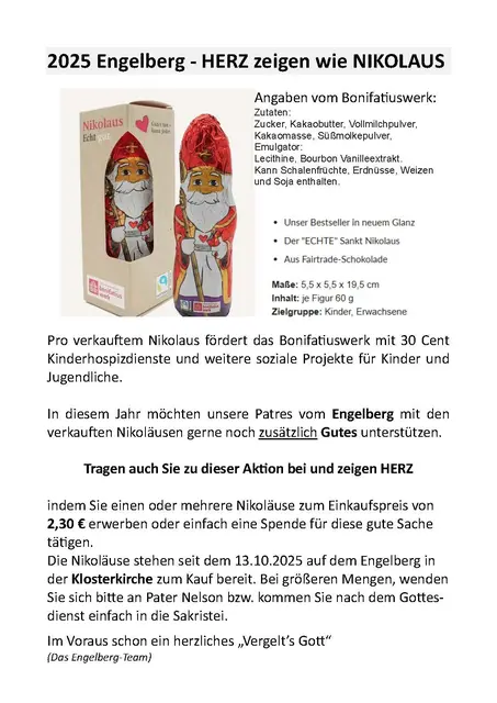 Nikolausaktion | Foto: Bonifatiuswerk