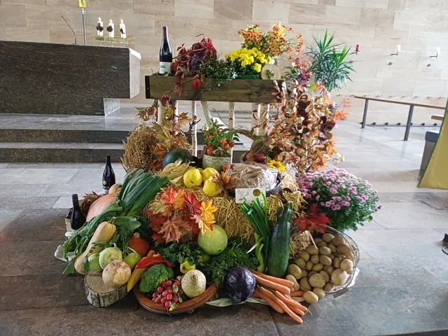 Erntedank-Schmuck in Bürgstadt | Foto: Martin Scharbert