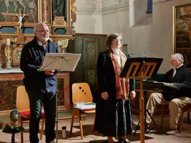 Richelbacher Dreigesang
v.l. Edmund Berlinger, Hedwig und Burkard Eckert | Foto: Erich Hennig