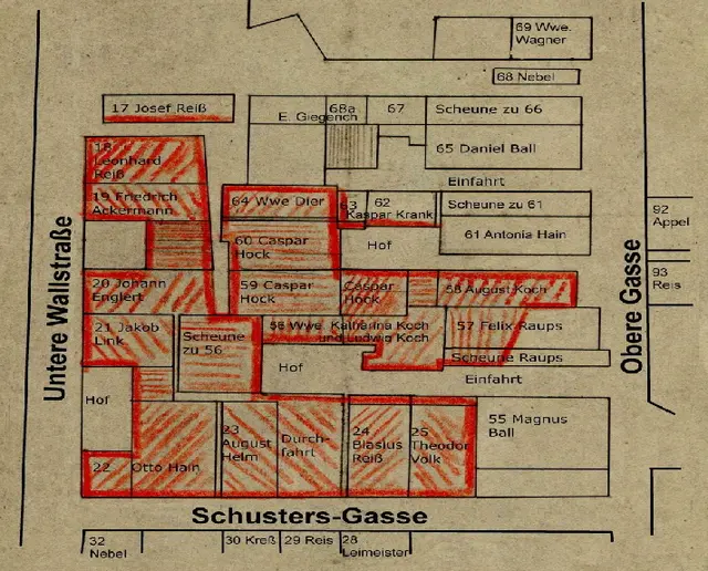 13 Häuser abgebrannt, in nur 2 Stunden... | Foto: Heimat- und Verkehrsverein Obernburg