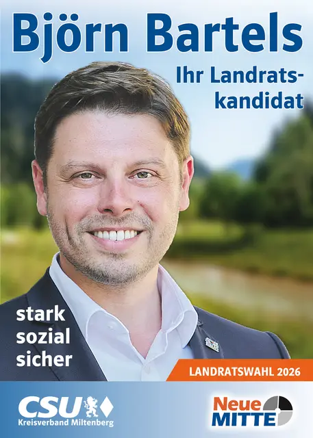 Politische Werbung/Anzeige • Auftraggeber: Christlich Soziale Union CSU e.V. Kreisverband Miltenberg • Anzeige steht im Zusammenhang mit der Kommunalwahl am 08.03.2026 • Weitere Infos unter https://news-verlag-space.de/transparenz/csu_galerie.pdf