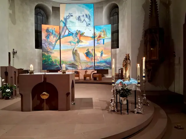 Zum Fest der Staffelmadonna war das Gnadenbild im Altarraum aufgestellt | Foto: Thomas Bertlwieser