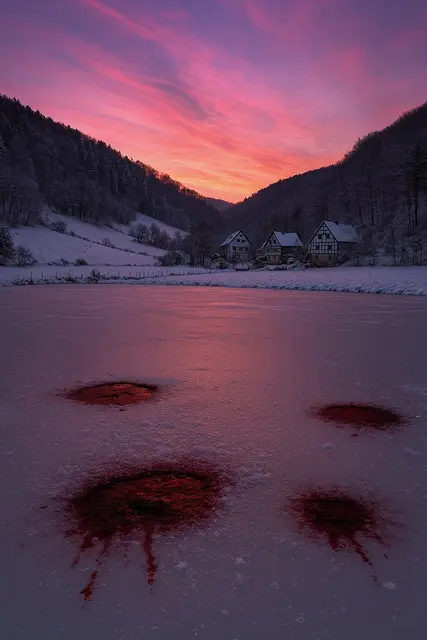 Als die Dorfbewohner eines Abends die Uhr zurückstellten, um ihr Geheimnis zu ergründen, flohen die Meerfräulein erschrocken und hinterließen am nächsten Morgen Blutstropfen am Nunne-Brünnle – ein Zeichen, dass ihnen Unheil widerfahren war. Von da an ließ sich keine „Wassernunne“ mehr in den Spinnstuben blicken. 
