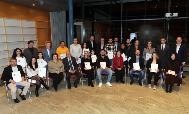 20 neue Staatsbürgerinnen und Staatsbürger wurden bei der jüngsten Einbürgerungsfeier willkommen geheißen. 

 | Foto: Landratsamt Neckar-Odenwald-Kreis/Martin Hahn