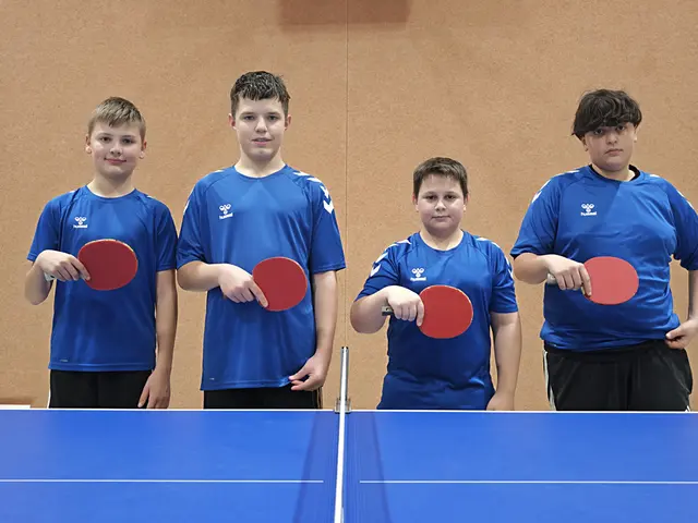 v.l. Anakin K. Lenny M. Mykyta S. und Louis O. | Foto: Conny M