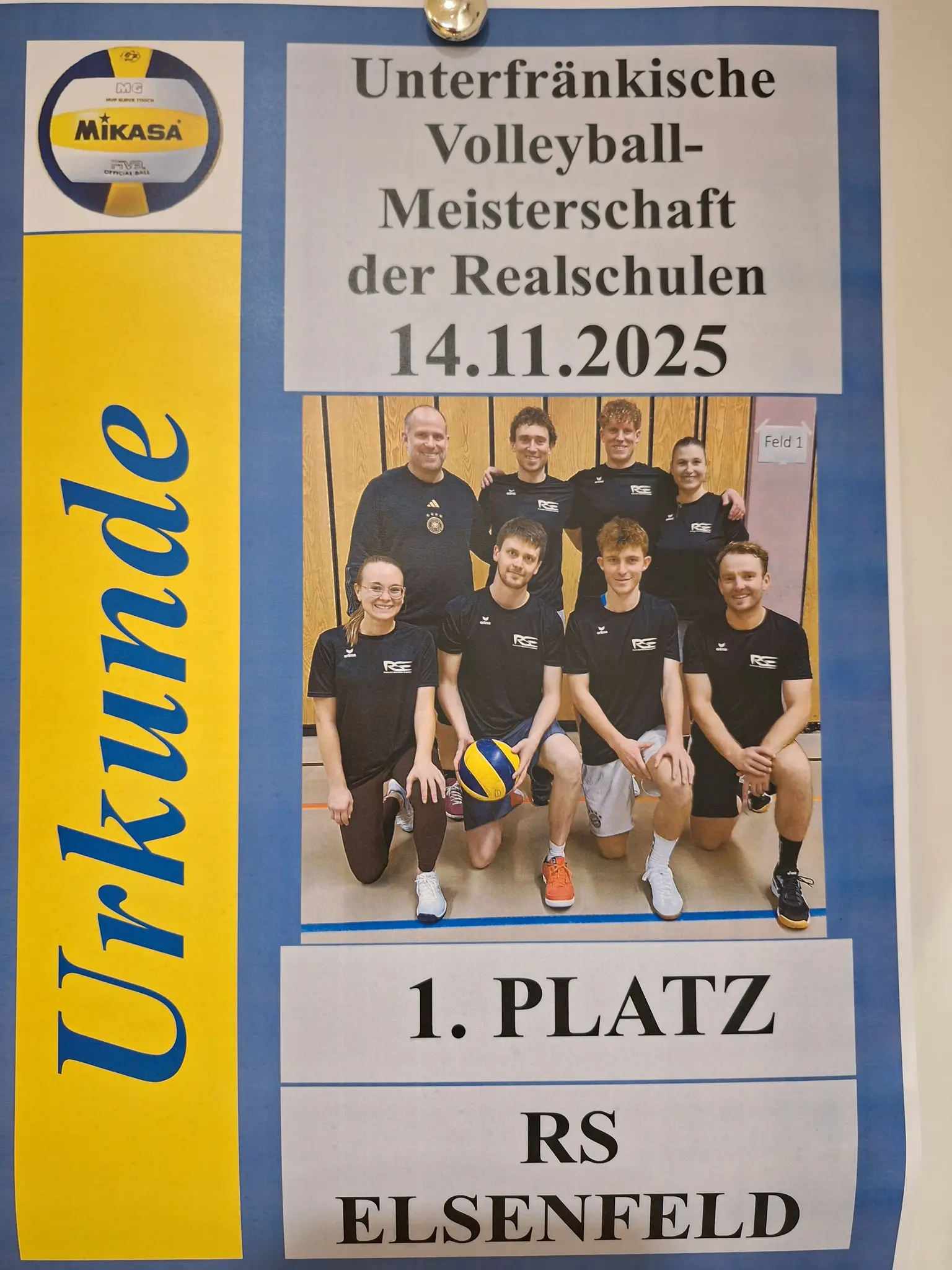 Sensationeller-Erfolg-Lehrerteam-der-Realschule-Elsenfeld-ist-Unterfr-nkischer-Meister-im-Volleyball-