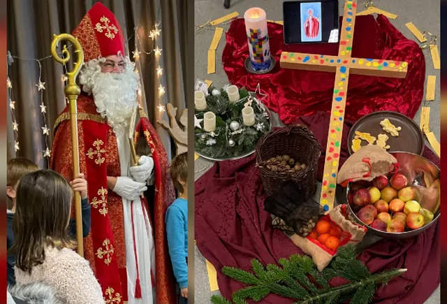 Nikolausfeier der Kinderkirche im Pfarrsaal St. Margareta Bürgstadt