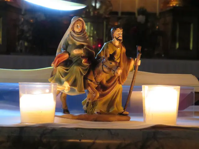 Das Bildnis der Herbergssuche wurde am Ende des Gottesdienstes gesegnet | Foto: Nina Reuling