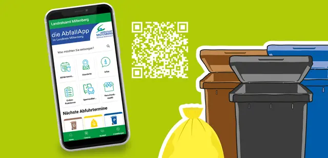 Nach einem Update zeigt sich die Abfall-App der kommunalen Abfallwirtschaft in frischem Design. | Foto: © LRA MIL