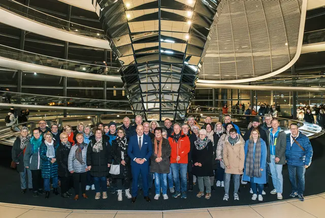 Besuchergruppe Hoffmann (Main-Spessart und Miltenberg) | Foto: Bundesregierung / StadtLandMensch-Fotografie