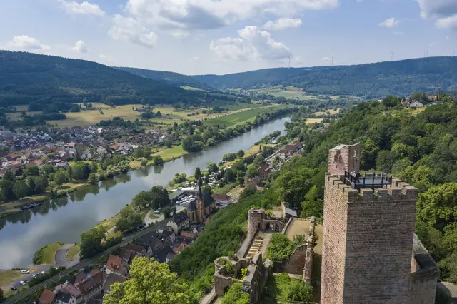 Blick auf Stadtprozelten und die Henneburg | Foto: Holger Leue