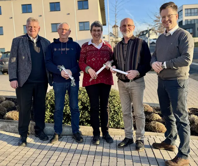 v.l.n.r. Gerhard Rüth, Helmut Ballmann, Ita Möller, Otto Pfeifer, Christian Schreck | Foto: CSU Intern