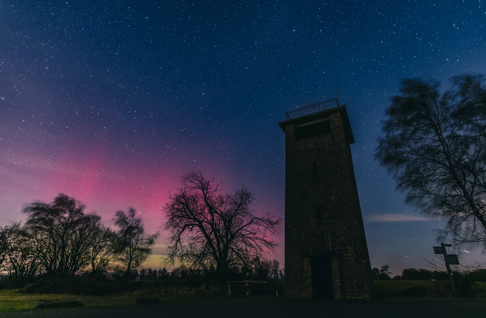 Polarlichter-am-Bayerischen-Untermain