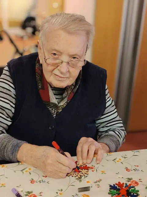 Ida Schaub, Seniorin im ASB Seniorenzentrum am Rühlingshof in Buchen. | Foto: ASB Region Heilbronn-Franken