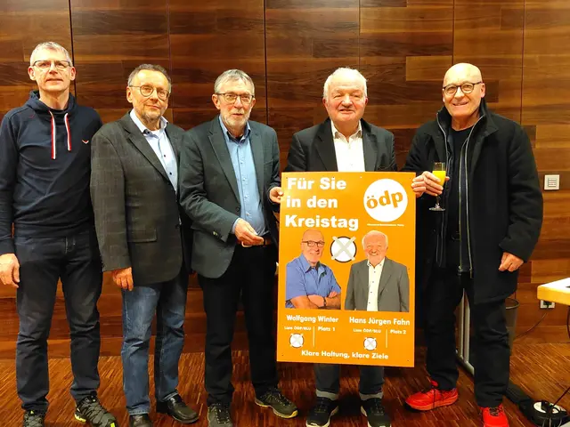 Beim Neujahrsempfang der ÖDP waren unter anderem Klaus Vath ,Achim Blaschke Vorsitzender Aburg,Bernhard Suttner Landesbeauftragter ÖDP Bayern,Hans Jürgen Fahn, Wolfgang Winter Vorsitzender Miltenberg, | Foto: ÖDP Miltenberg