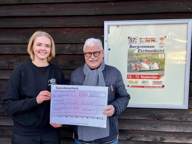 Spendenübergabe
Amelie Kreutzwald, Dr. Eberhard Kroth | Foto: Klaus Neuberger 