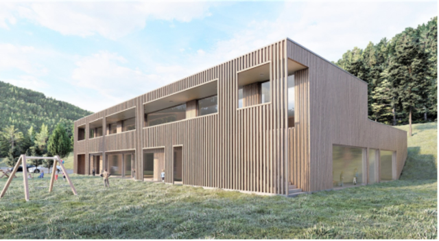 Ansicht aus der Planzeit der Kita. | Foto: Gemeinde Leidersbach