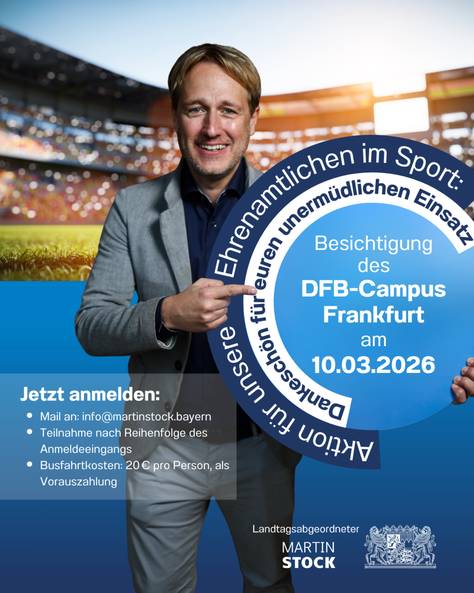 MdL-Martin-Stock-l-dt-Ehrenamtliche-der-Sportvereine-zum-Besuch-des-DFB-Campus-ein