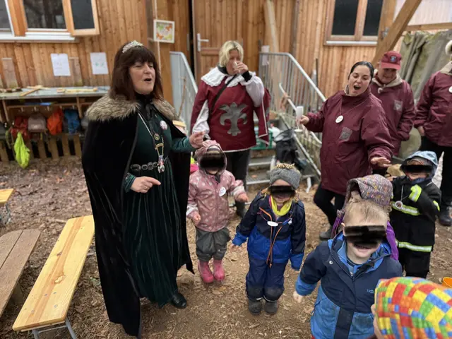 NCV-Prinzenpaar zu Besuch bei den "Wühlmäusen". | Foto: Jürgen Reinhard.