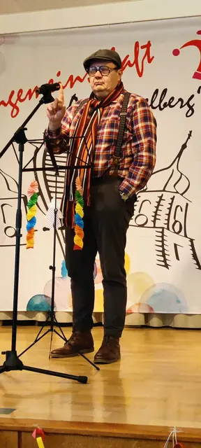 Christian Groner berichtete aus der guten alten Hebbocher Zeit. | Foto: Elvi Hofmann