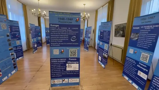 Ausstellung "60 ans du Traité de l'Élysée" im Espace Fontaine in Arnouville | Foto: Stadt Arnouville