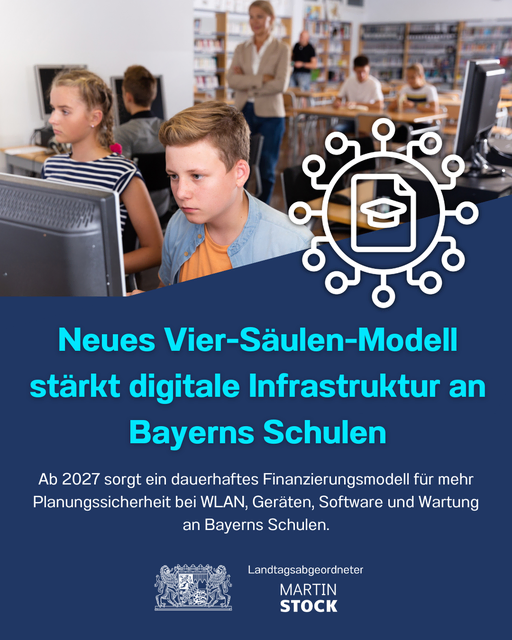 Foto: MdL Stock informiert über neues Vier-Säulen-Modell. | Foto: Bürgerbüro MdL Stock