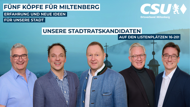 Handwerk, Schule, Stadtentwicklung und Mobilität – die Kandidatinnen und Kandidaten auf den Listenplätzen 16 bis 20.
