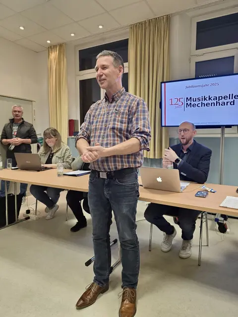Paul Weis ist neuer Dirigent der Musikkapelle "Eintracht" Mechenhard.