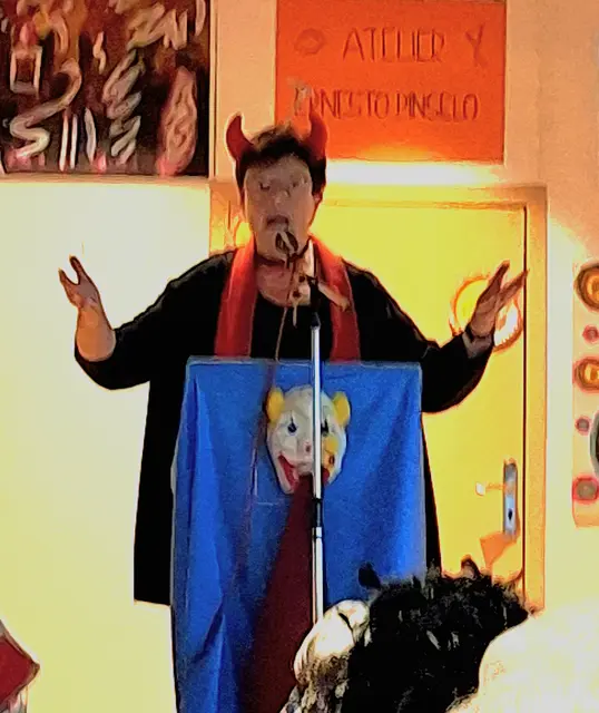 Lioba Aufschneider in der Bütt