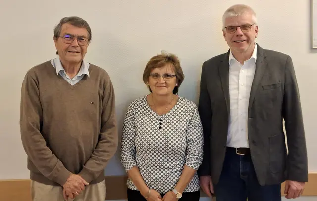 Die neu gewählten Funktionsträger Ralf Kern, Gabi Müssig, Peter Hügle | Foto: Bild: Peter Hügle