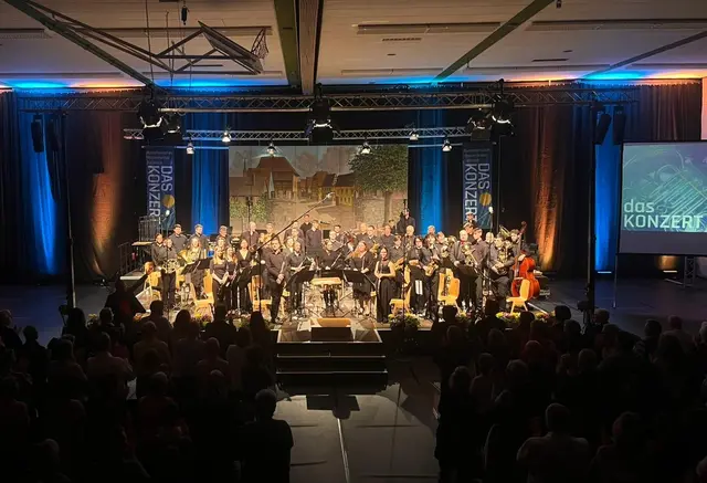 Das Symphonische Blasorchester des Musikvereins Sulzbach präsentierte sich dem Publikum von seiner besten Seite. | Foto: Musikverein Edelweiß Sulzbach