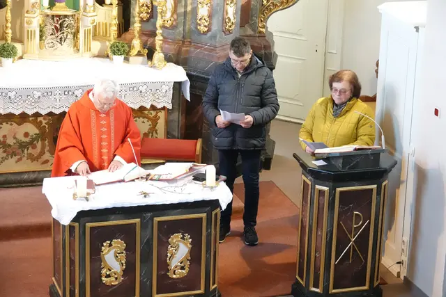 Verlesung der Leidensgeschichte in Miltenberg-Schippach