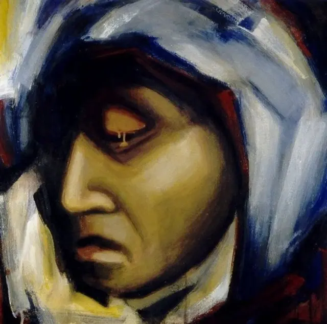 Aus dem Kreuzweg von Jutta Winterheld: Jesus begegnet seiner Mutter  | Foto: Jutta Winterheld