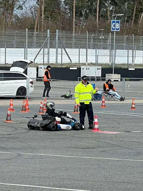 Leo Schener am Vorstart