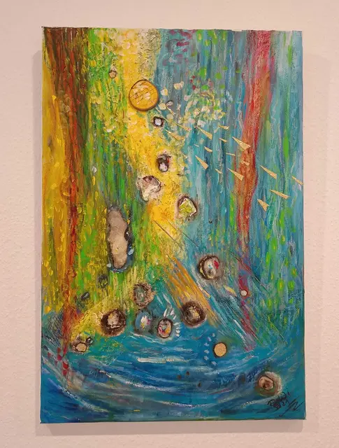 ohne Titel
Acryl/Mischtechnik/Collage auf Leinwand
60 x 40 cm | Foto: lottacontinua