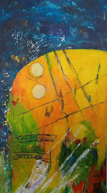 Durchgang
Acryl/Mischtechnik/Collage
100 x 50 cm | Foto: lottacontinua