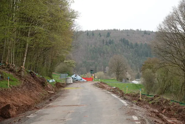 Bauarbeiten im Kaltenbachtal zwischen Pfohlbach und Kaltenbrunn