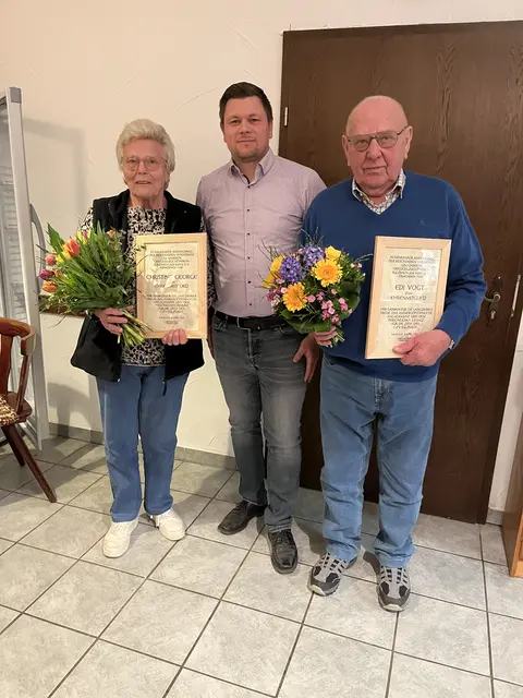 Christine George, Christian Vogt und Edi Vogt  | Foto: GZV Sulzbach