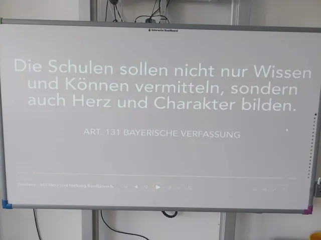 Workshop Resilienz, Auszug aus der bayerischen Verfassung als Einleitung | Foto: LEV-RS Unterfranken