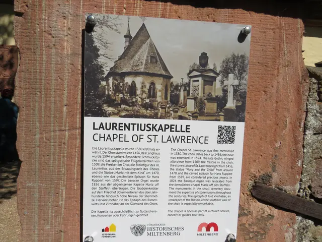 Die Laurentiuskapelle in Miltenberg aus dem 14. Jahrhundert - kleine Tafel zur Erklärung der wichtigsten Fakten | Foto: Nina Reuling