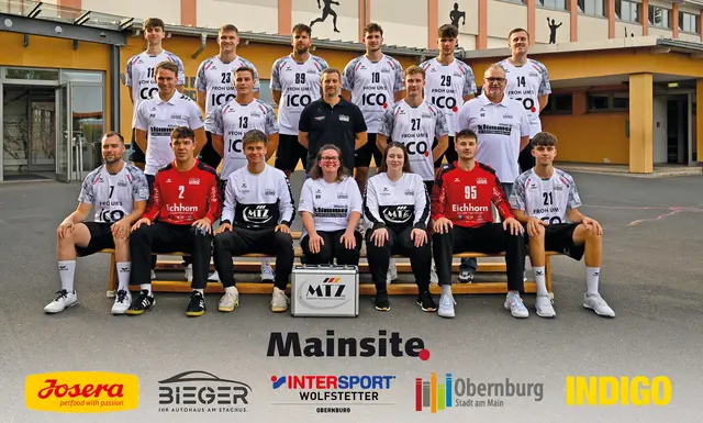 Die 1. Männer-Mannschaft der TUSPO 
in der Regionalliga: Die Heimspiele in der Valentin-Ballmann-Halle in Obernburg begeistern oft über 400 Zuschauer | Foto: Tuspo Obernburg Handball Abteilung