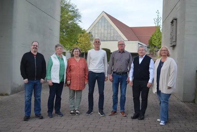vlnr: Thomas Sturm, Ilona Gerling, Ursula Grän, Hans-Günter Schwarz, Andreas Mai, Michael Schmitt, Caroline Schwab