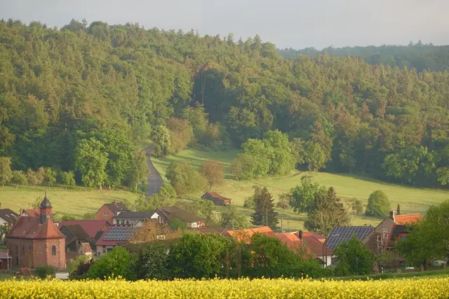 Unweit von Miltenberg -Schippach auf der Odenwaldhöhe ist ein Windpark geplant. Foto Roland Schönmüller
