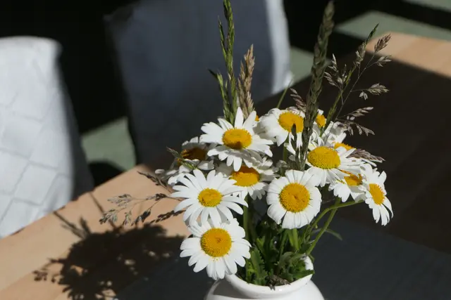 Der Frühling hatte Einzug gehalten - so auch bei der Tischdeko. | Foto: Stefan Wolf