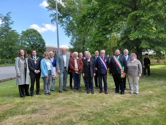 Die Delegationen aus den drei Partnergemeinden