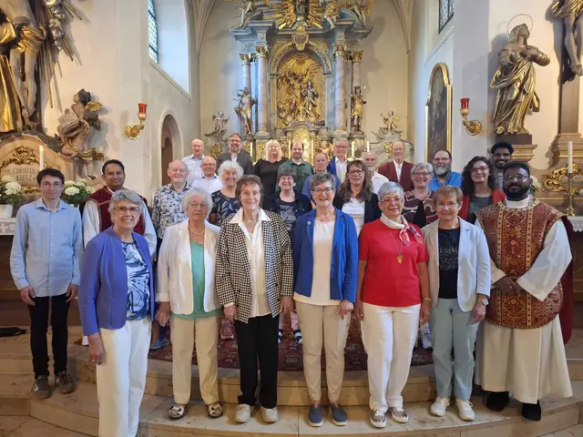 Schola der Chorvereinigung Großheubach, Bild von Helmut Flicker