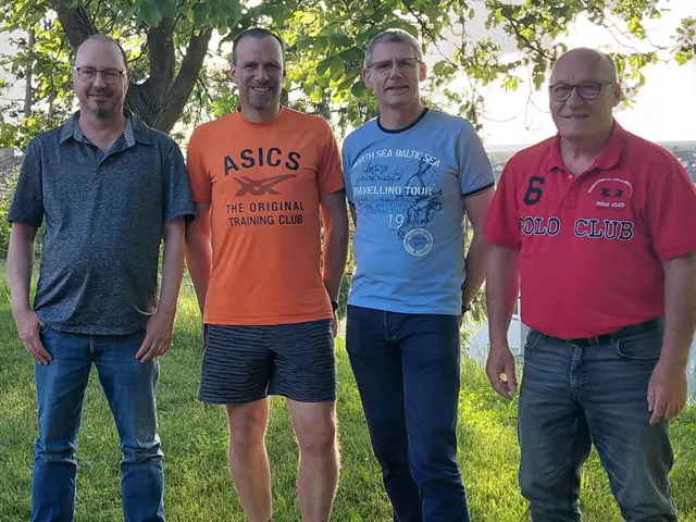 v.l Manfred Knippel Schriftführer,Marco Schneider Vorsitzender,Klaus Vath Stellvertreter,Wolfgang Winter Beisitzer,es fehlt Alexandra Vath Beisitzerin | Foto: Wolfgang Winter