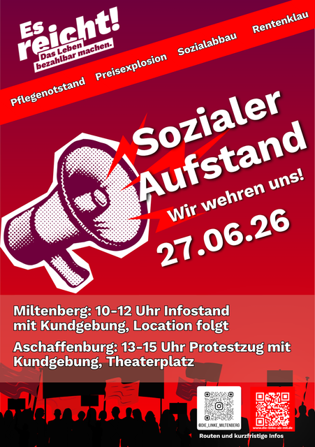 Der Flyer zu den Protestaktionen | Foto: Janica Landler-Schnatz 